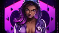 Overwatch (Sombra Hoodie Close)